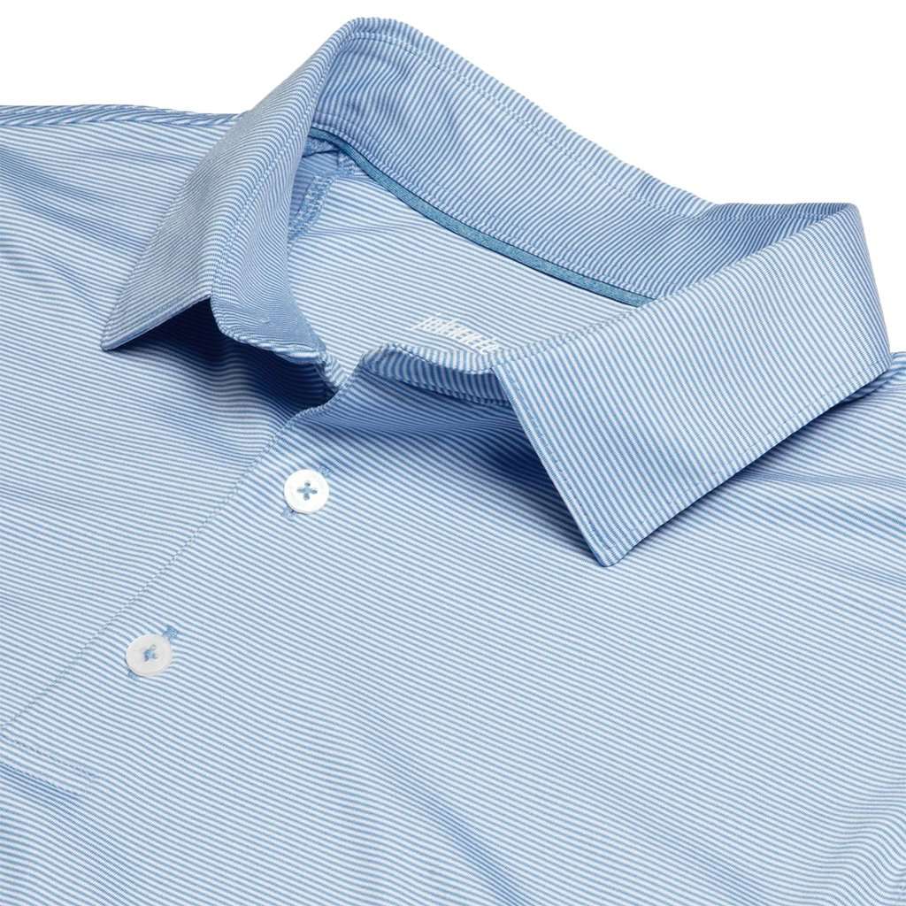 Lyndon Striped Prep-Formance Jersey Polo by Johnnie-O - Country Club Prep