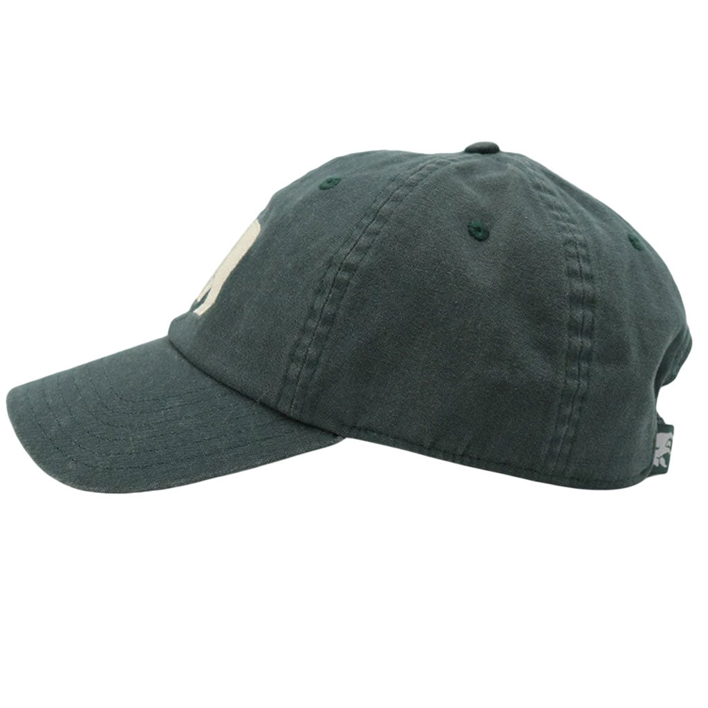 Waxed Canvas Logo Hat in Green by The Normal Brand - Country Club Prep