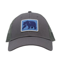 The Dano Trucker Cap in Charcoal and Blue by The Normal Brand - Country Club Prep