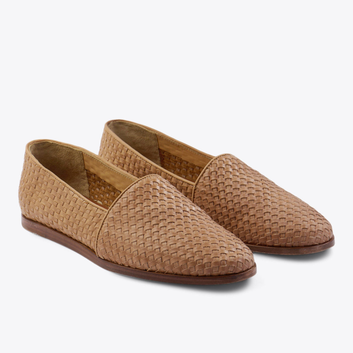 Men's Alejandro Woven Slip-On in Woven Almond by Nisolo - Country Club Prep