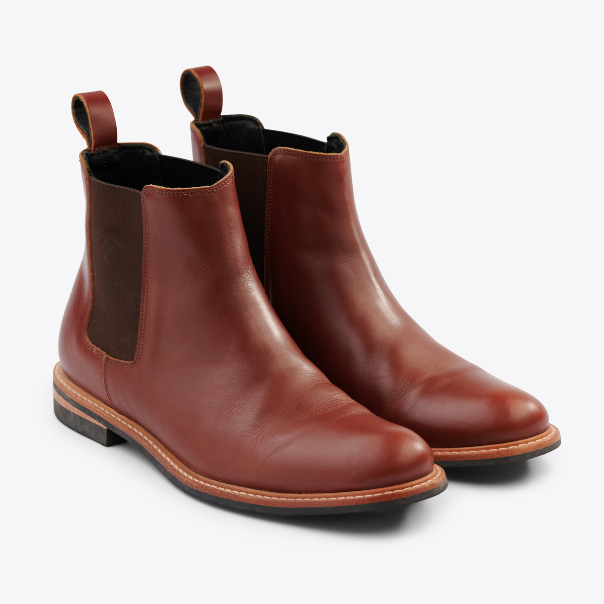 Men's All-Weather Chelsea Boot in Brandy by Nisolo - Country Club Prep