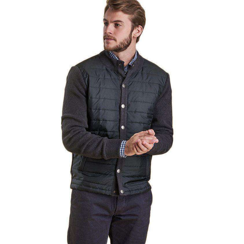 Bale Baffle Button Through Jacket in Charcoal by Barbour - Country Club Prep