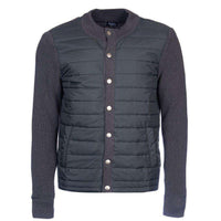 Bale Baffle Button Through Jacket in Charcoal by Barbour - Country Club Prep