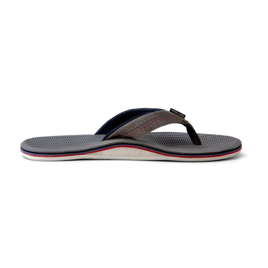 Hari Mari Brazos LX Mens 11 Charcoal Grey Memory Foam Flip Flop Sandals NEW HARI MARI HARI MARI BRAZOS II - Salty main image 4