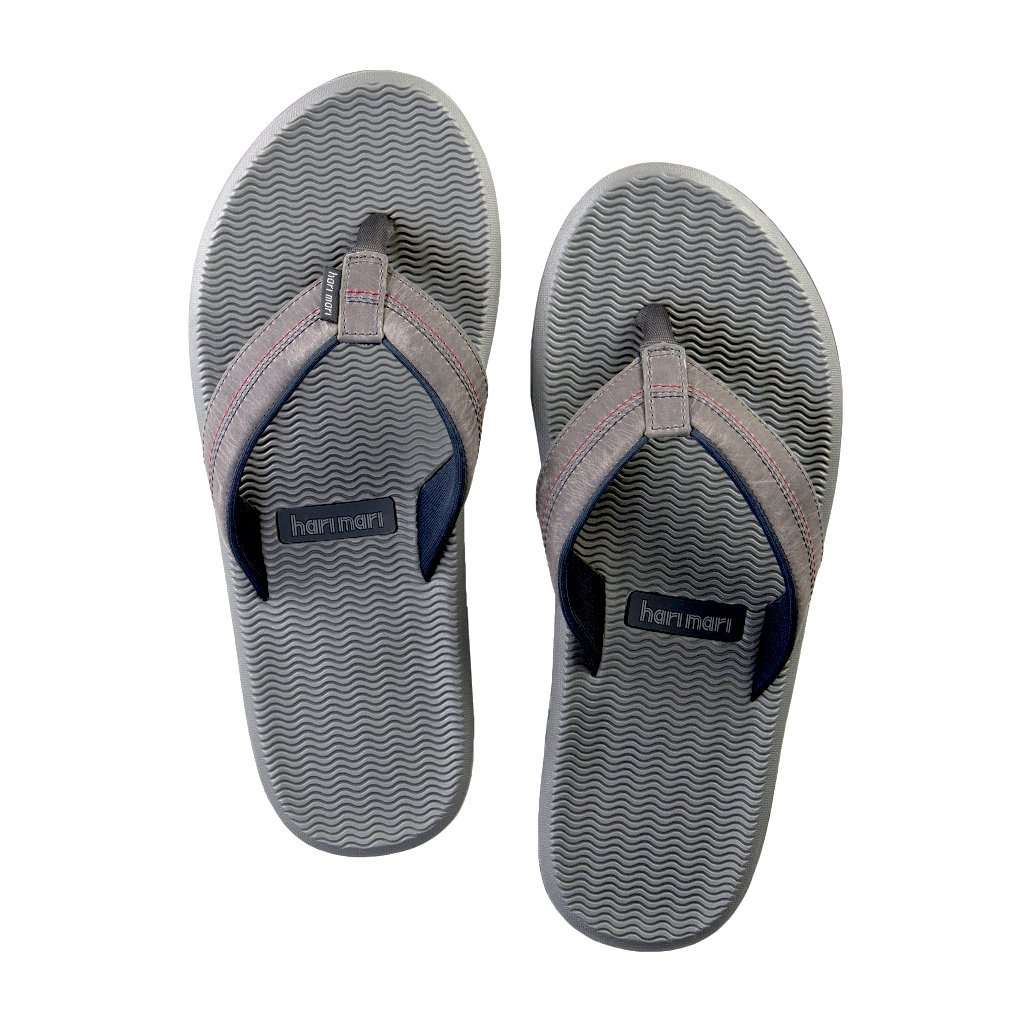Hari Mari Brazos LX Mens 11 Charcoal Grey Memory Foam Flip Flop Sandals NEW HARI MARI HARI MARI BRAZOS II - Salty main image 3