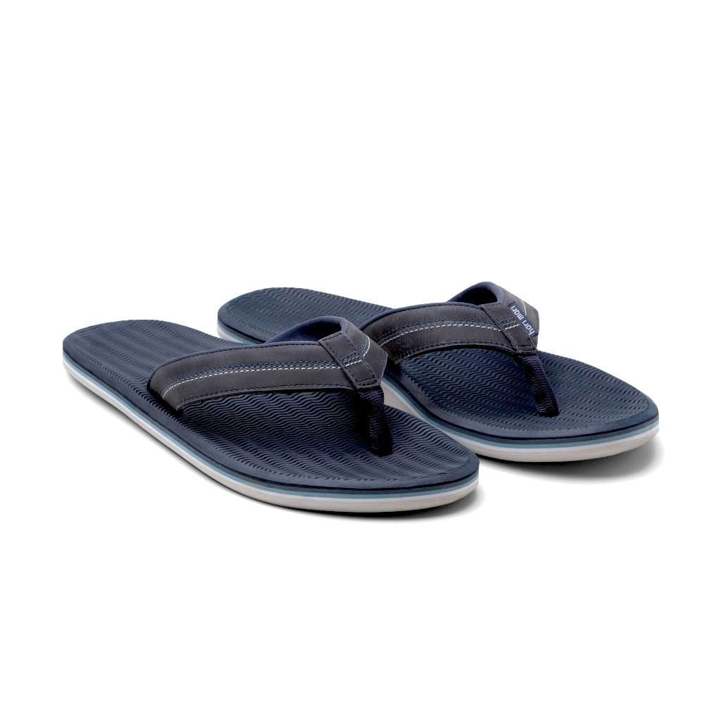 Men's Fields Flip Flops - Tan / Blue – Hari Mari