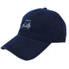 Golf Cart Twill Hat in Navy w/ Madras by Country Club Prep - Country Club Prep