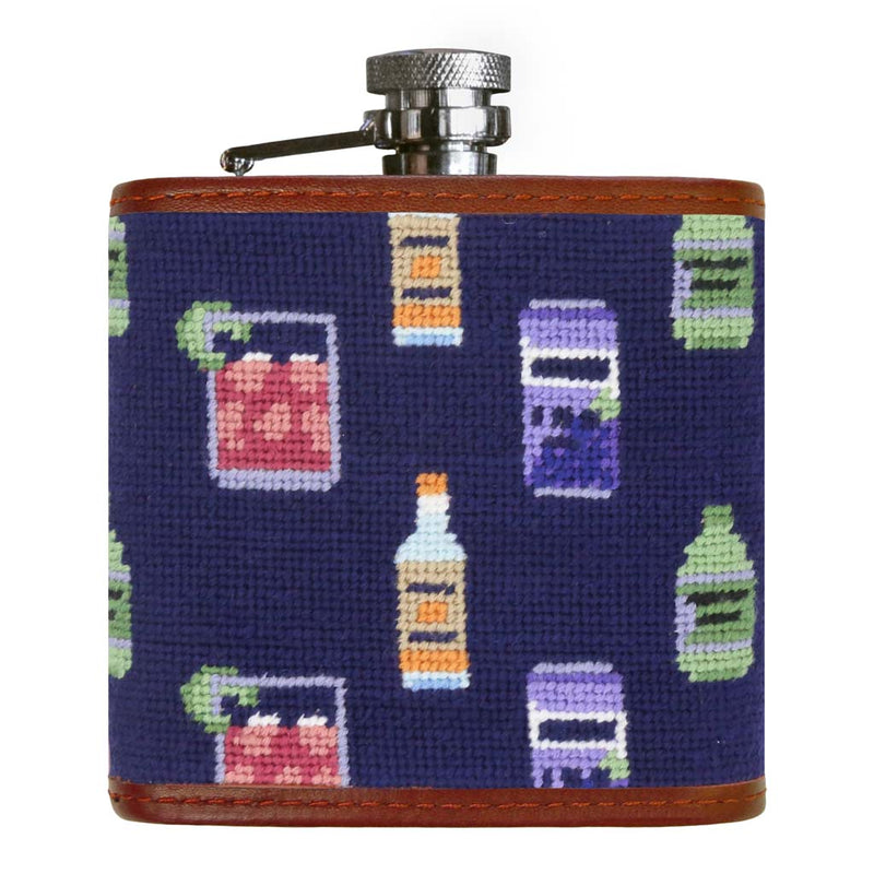 Make a Transfusion Pattern Needlepoint Flask by Smathers & Branson - Country Club Prep