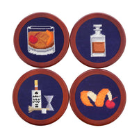 Make an Old Fashioned Needlepoint Coasters by Smathers & Branson - Country Club Prep