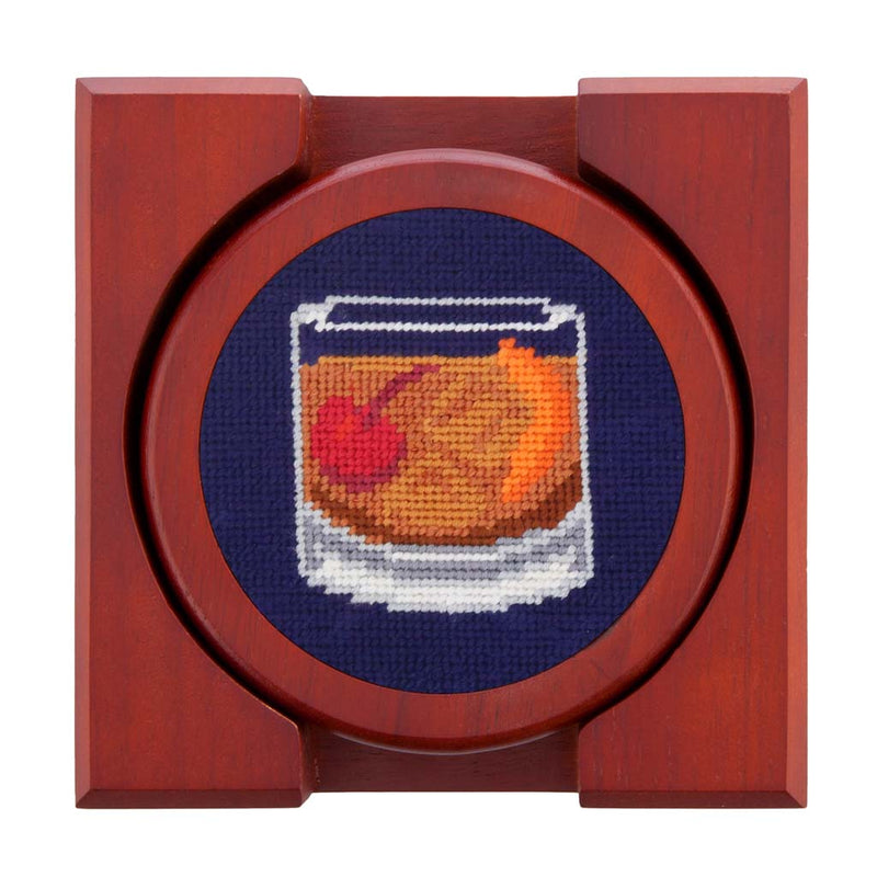 Make an Old Fashioned Needlepoint Coasters by Smathers & Branson - Country Club Prep