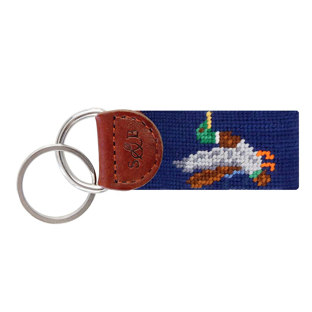 Mallard Needlepoint Key Fob by Smathers & Branson - Country Club Prep