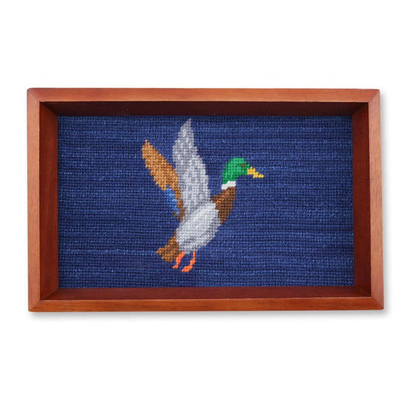 Mallard Needlepoint Valet Tray by Smathers & Branson - Country Club Prep