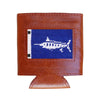 Marlin Sportfishing Flag Needlepoint Can Cooler by Smathers & Branson - Country Club Prep