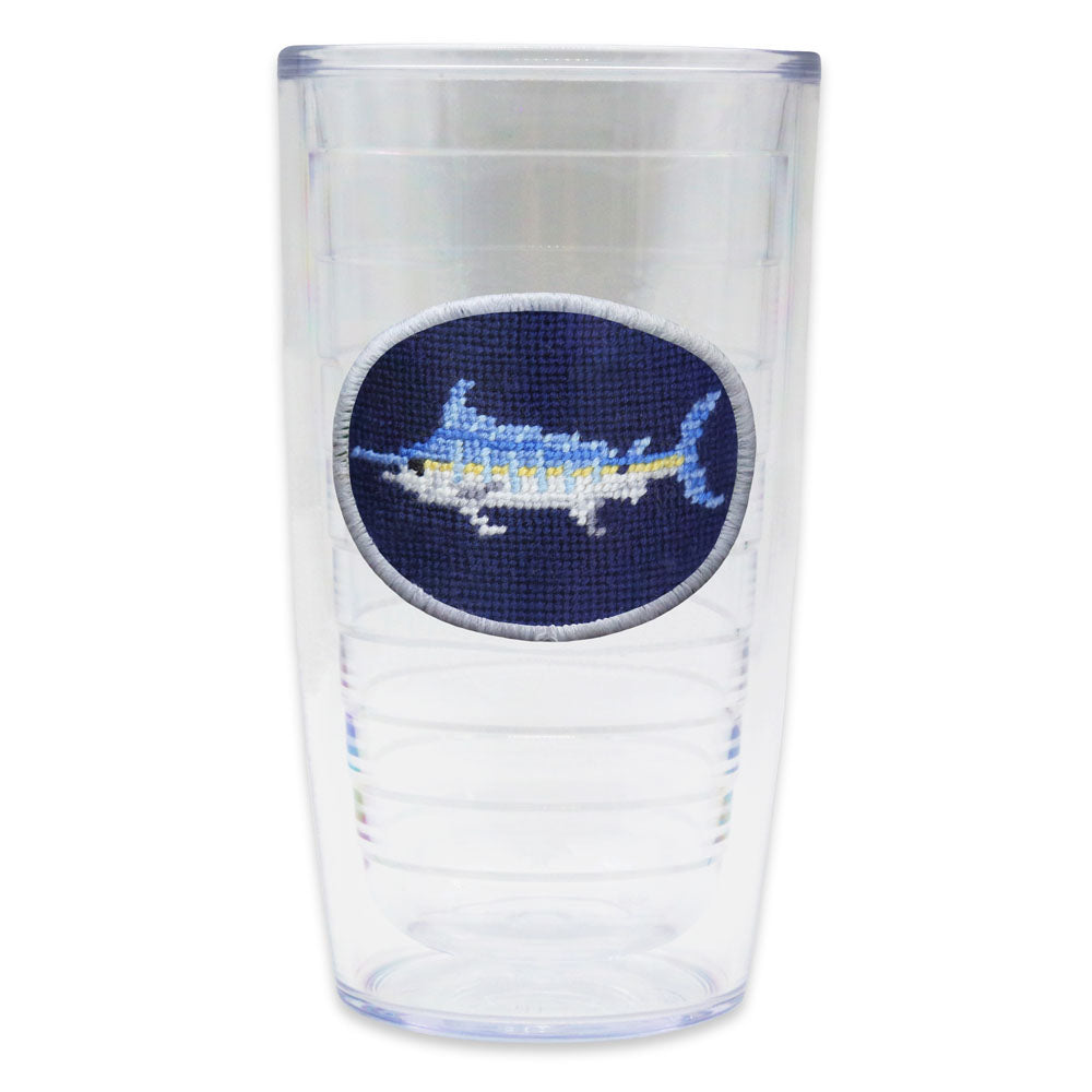 Marlin Needlepoint Tumbler by Smathers & Branson - Country Club Prep
