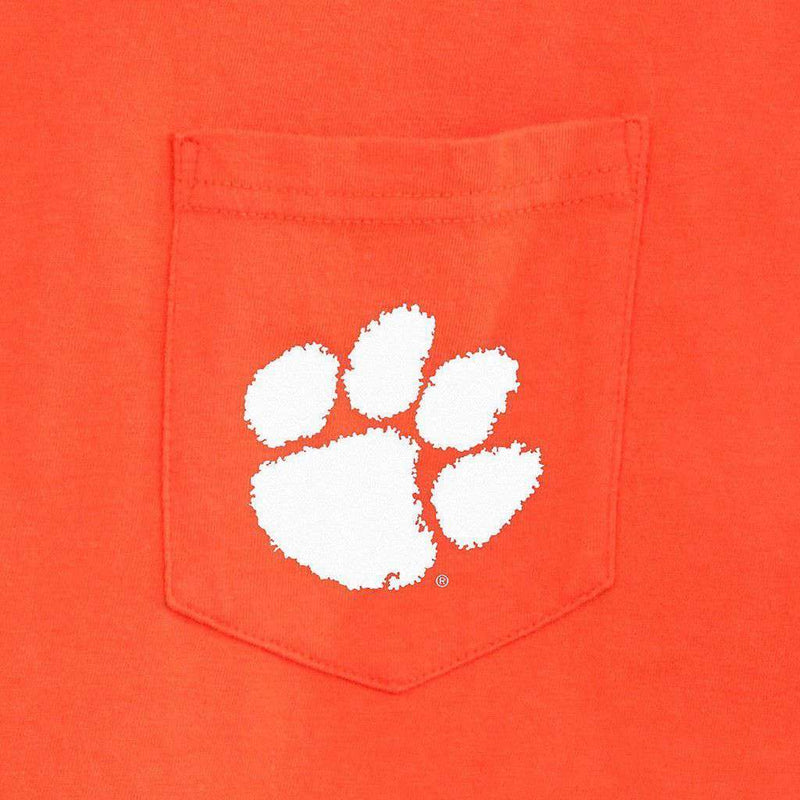 Clemson University Mascot Tee Shirt in Endzone Orange by Southern Tide - Country Club Prep