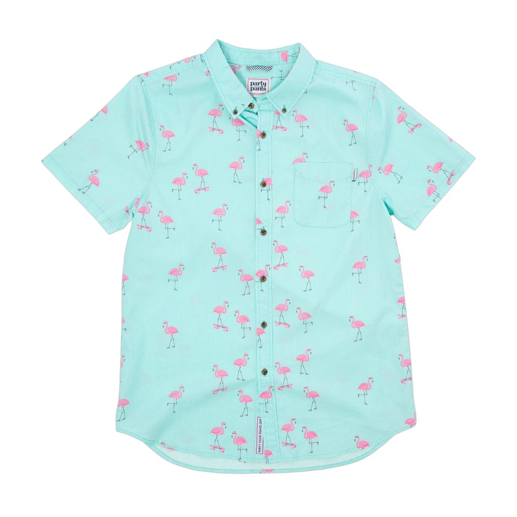 The Cruisers Short Sleeve Button Down Party Shirt by Party Pants - Country Club Prep