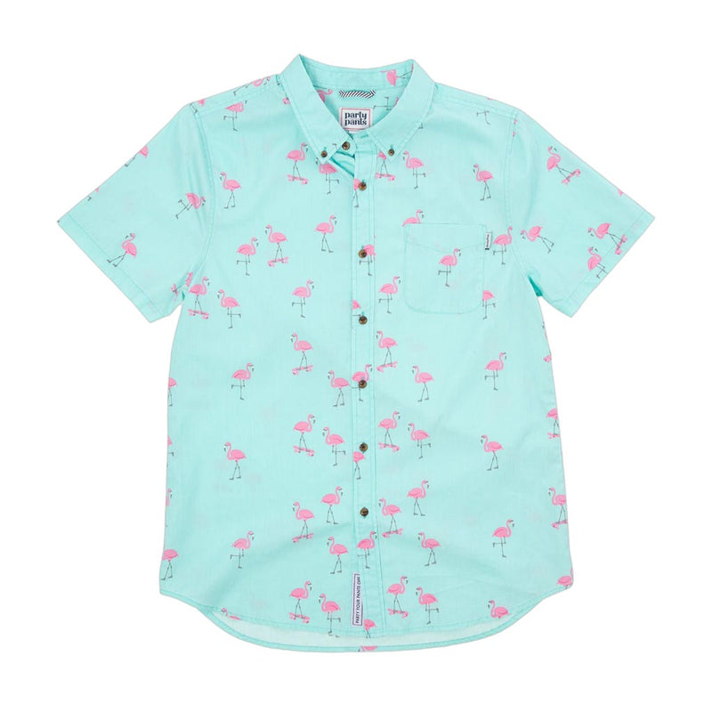 The Cruisers Short Sleeve Button Down Party Shirt by Party Pants - Country Club Prep