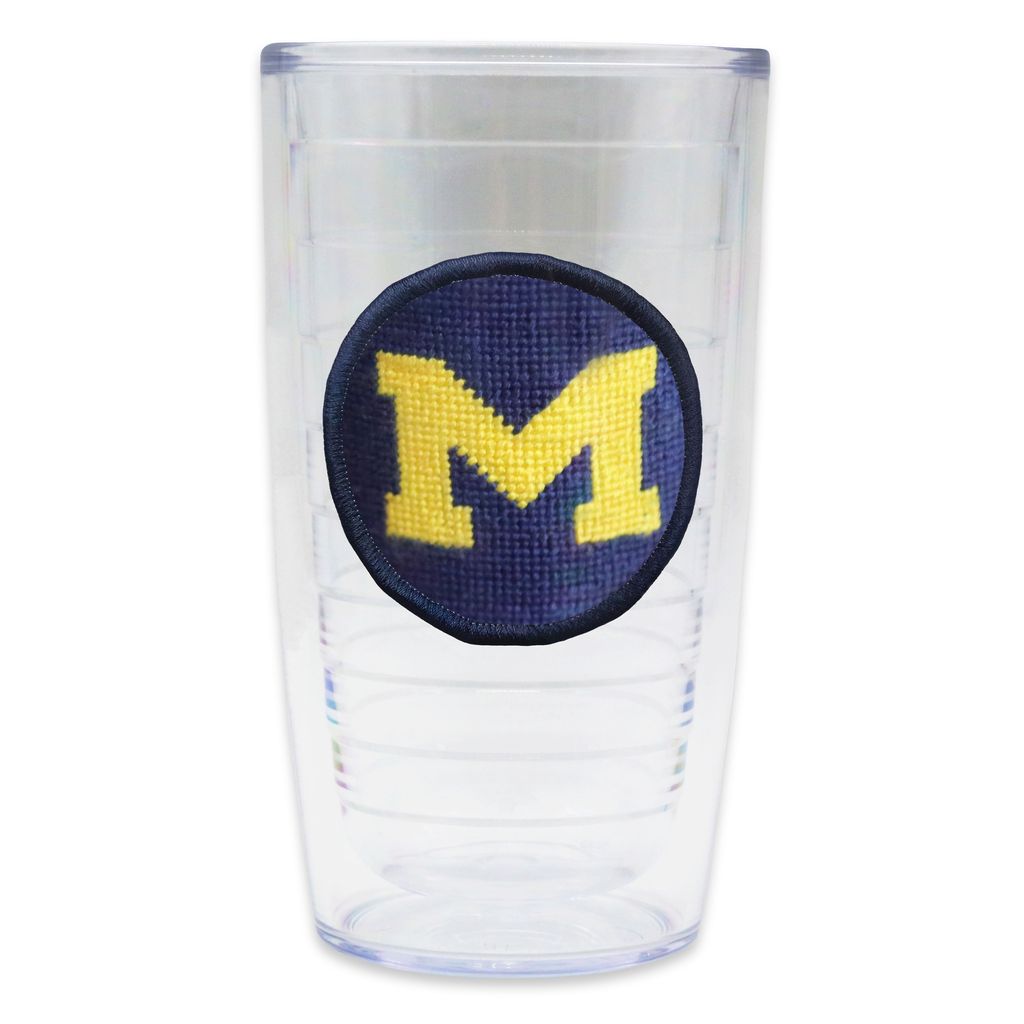 University of Michigan Needlepoint Tumbler by Smathers & Branson - Country Club Prep