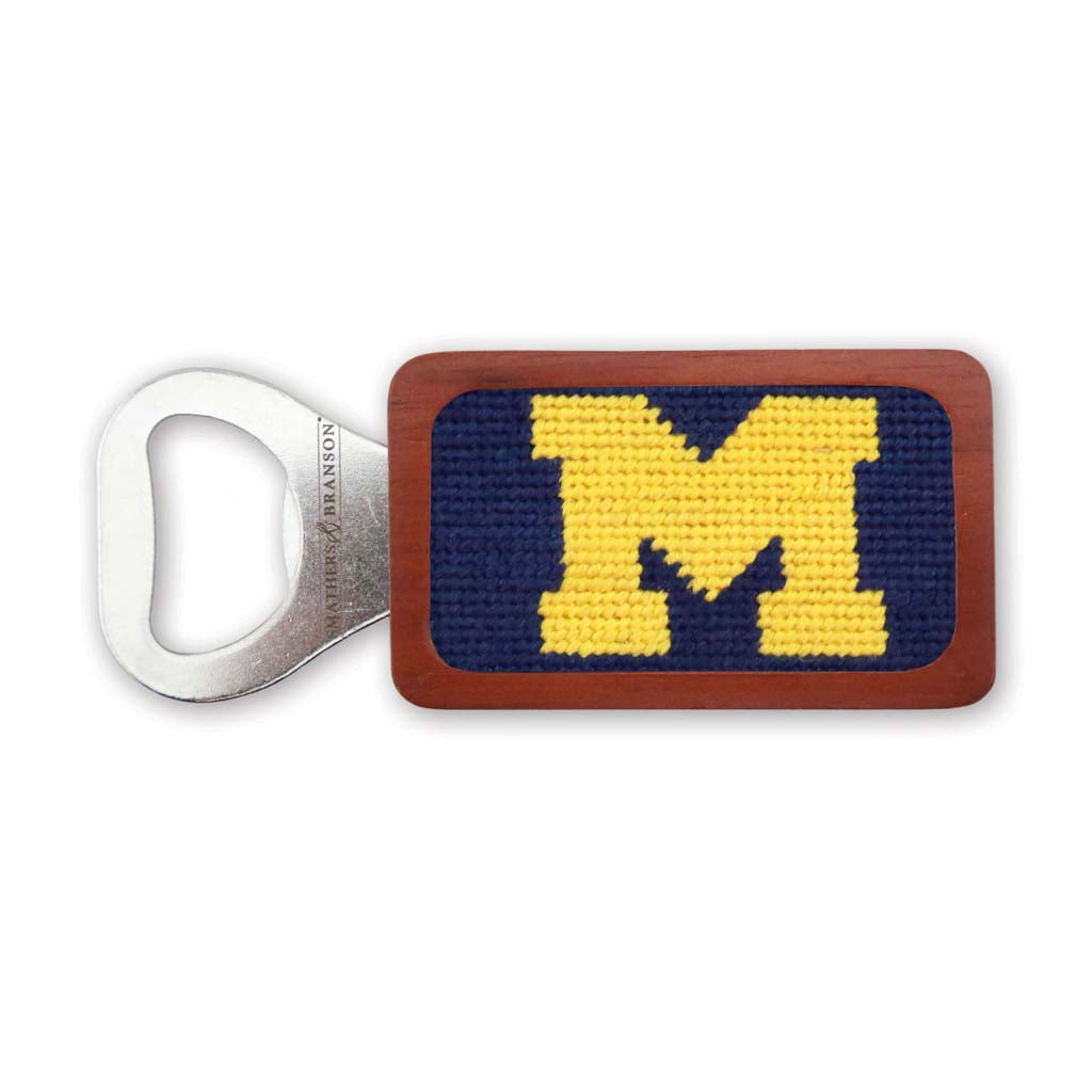 University of Michigan Needlepoint Bottle Opener by Smathers & Branson - Country Club Prep