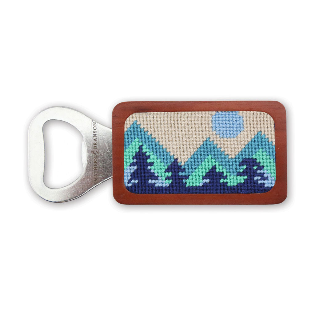 Mod Mountain Needlepoint Bottle Opener by Smathers & Branson - Country Club Prep