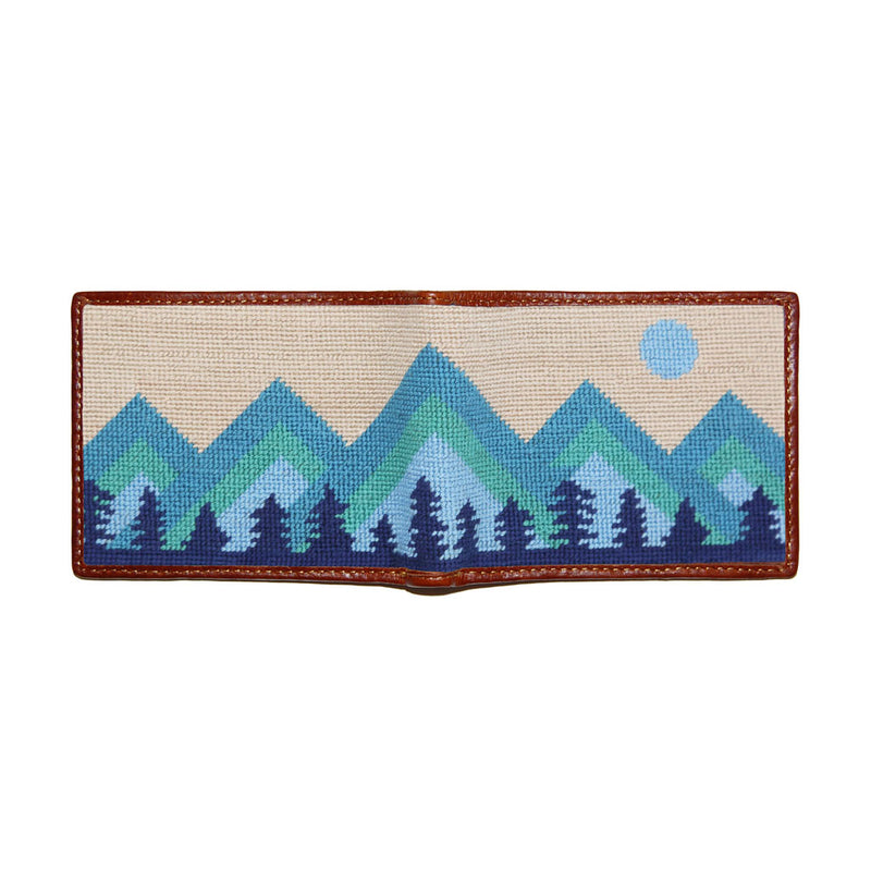 Mod Mountain Needlepoint Bi-Fold Wallet by Smathers & Branson - Country Club Prep