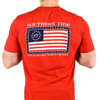 Mystery Independence T-Shirt in True Red by Southern Tide - Country Club Prep