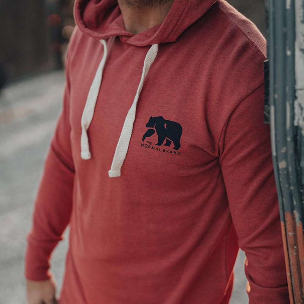 Two-Toned Bear Hoodie by The Normal Brand - Country Club Prep