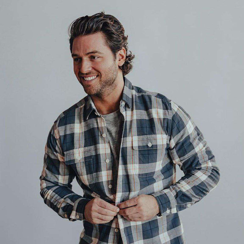 Bernard Flannel Button Up Shirt by The Normal Brand - Country Club Prep