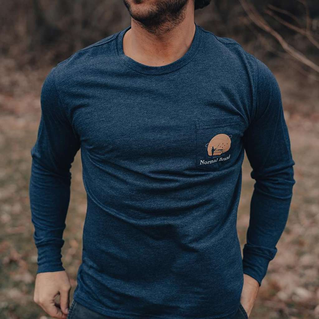 Fly Fishing Long Sleeve T-Shirt by The Normal Brand - Country Club Prep