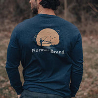 Fly Fishing Long Sleeve T-Shirt by The Normal Brand - Country Club Prep