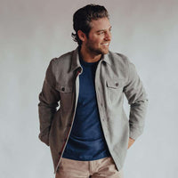 Senior Wool Shirt Jacket by The Normal Brand - Country Club Prep