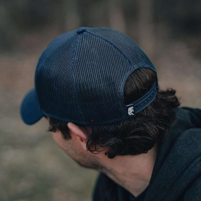 Leather Patch Trucker Cap by The Normal Brand - Country Club Prep