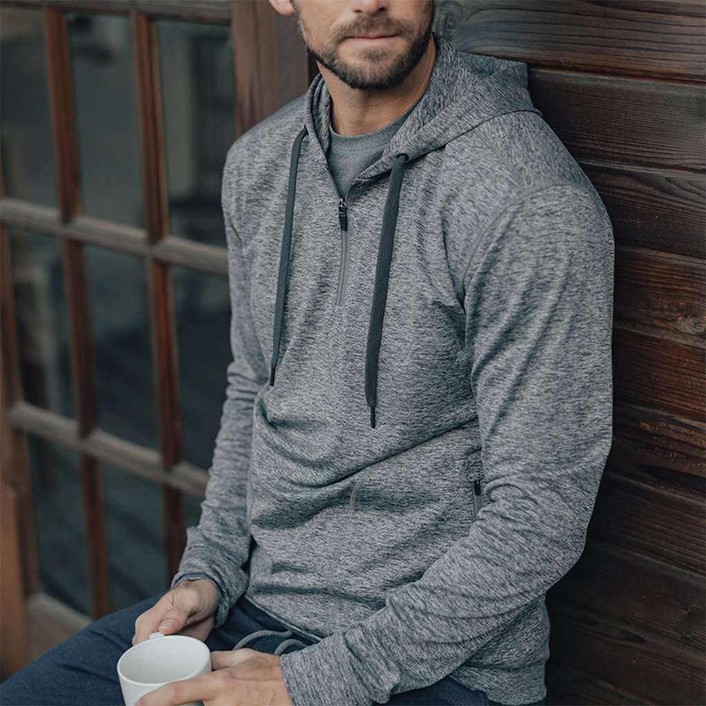 Performance Half Zip Hoodie by The Normal Brand - Country Club Prep