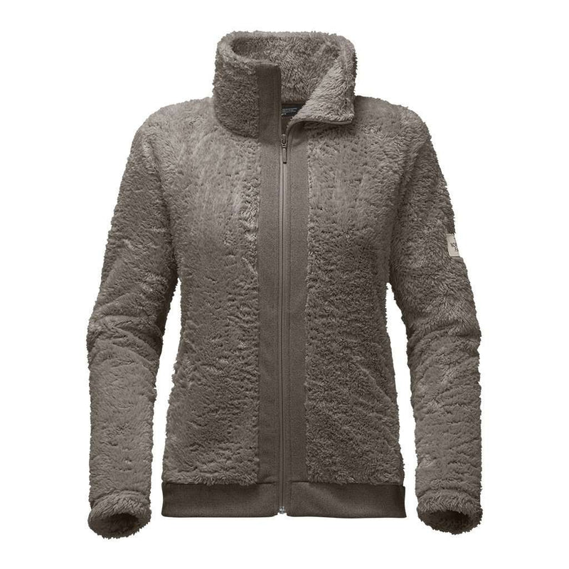 The North Face Women's Furry Fleece Full Zip Jacket in Weimaraner Brown ...