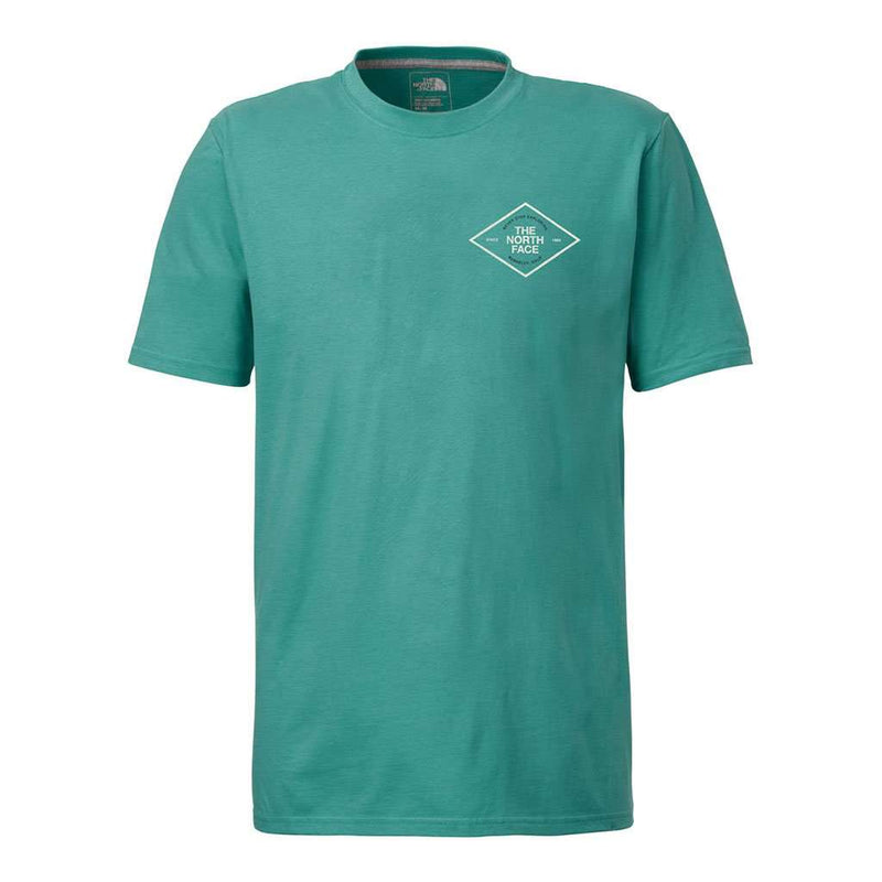 Men's Short Sleeve Retro Tee in Bristol Blue by The North Face - Country Club Prep