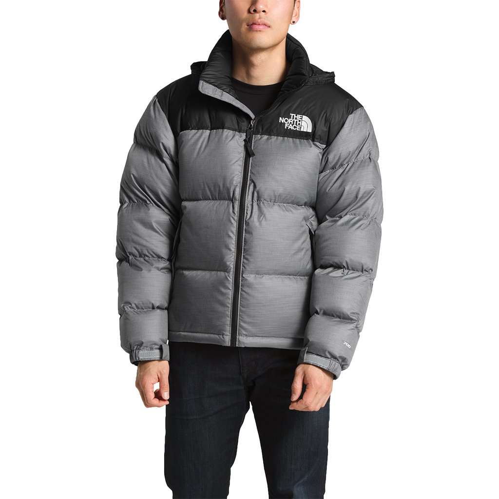 Men's 1996 Retro Nuptse Jacket in TNF Medium Grey Heather by The North Face - Country Club Prep