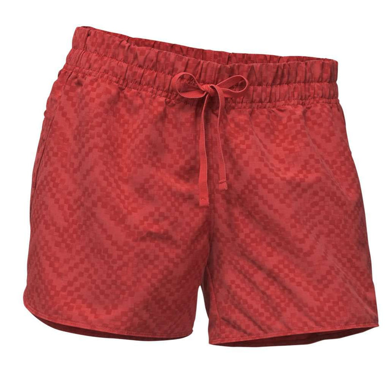 The North Face Women's Class V Shorts in Sunbaked Red Chevron Print ...