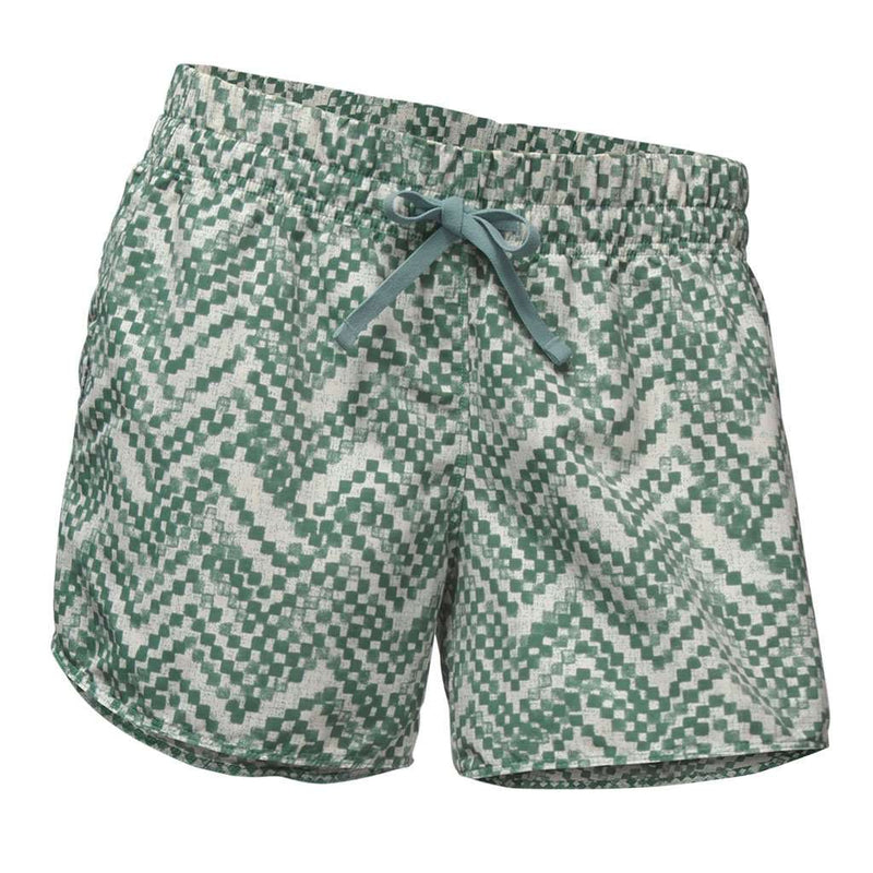 Women's Class V Shorts in Bristol Blue Chevron Print by The North Face - Country Club Prep