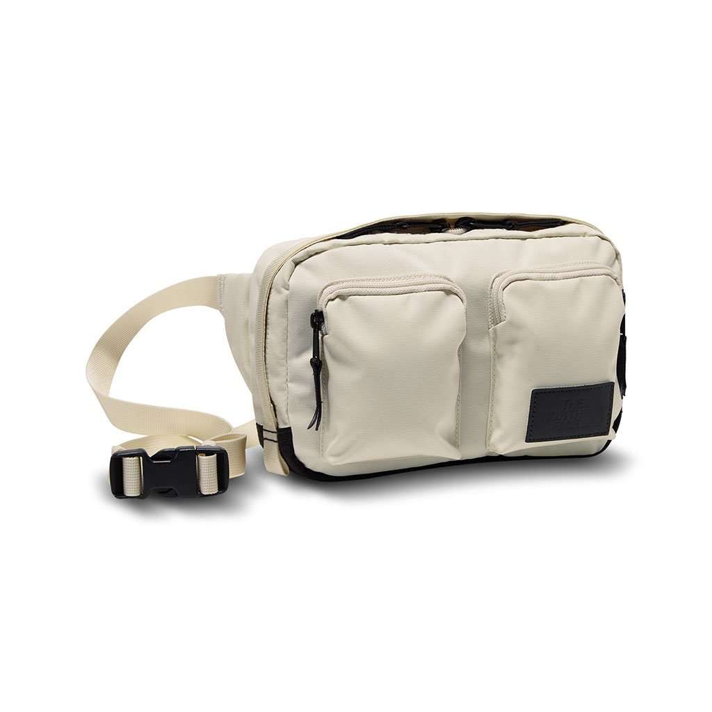 Kanga Fannypack in Vintage White Heather & Black Heather by The North Face - Country Club Prep