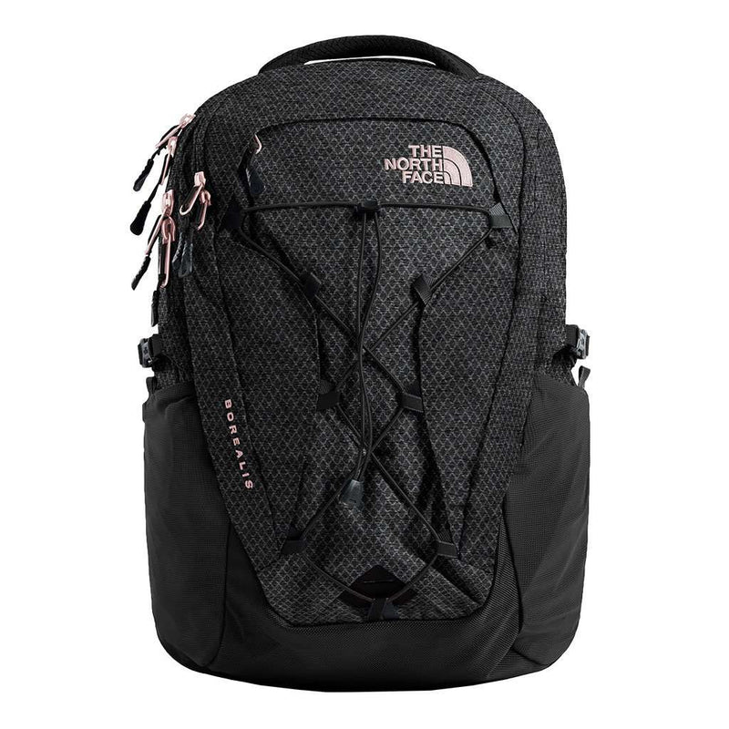 north face backpack black and metallic coral The North Face Women's Borealis Backpack in TNF Black Heather & Burnt Coral Metallic – Country Club Prep