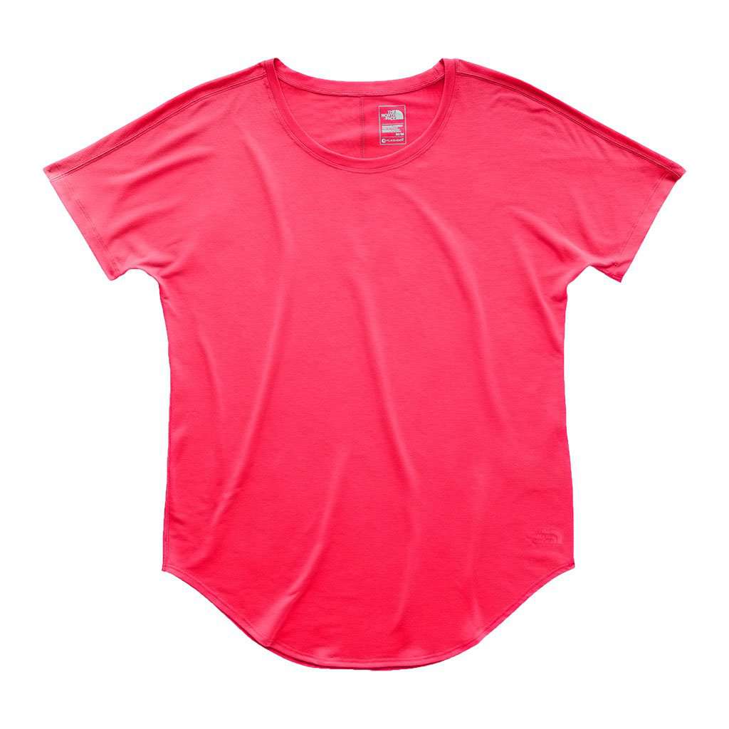 Women's Short Sleeve Workout Top in Atomic Pink by The North Face - Country Club Prep