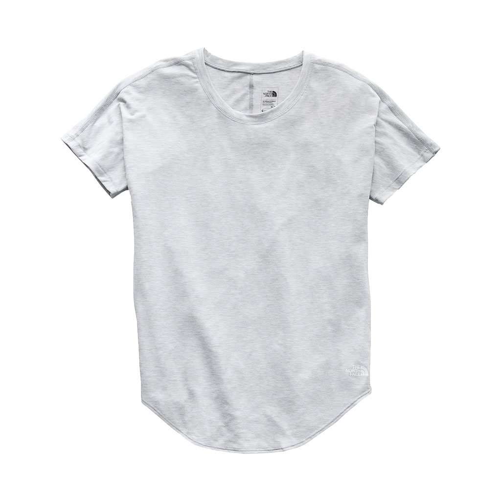 Women's Short Sleeve Workout Top in TNF Light Grey Heather by The North Face - Country Club Prep