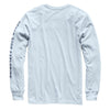 Men's Long Sleeve Well-Loved Half Dome Tee in Gull Blue by The North Face - Country Club Prep