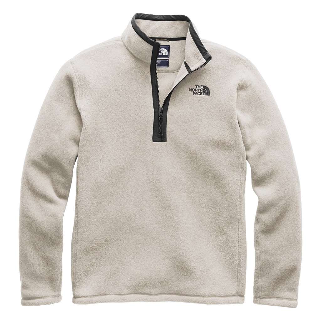 Men's Pyrite Fleece 1/4 Zip in Wild Oat Heather by The North Face - Country Club Prep