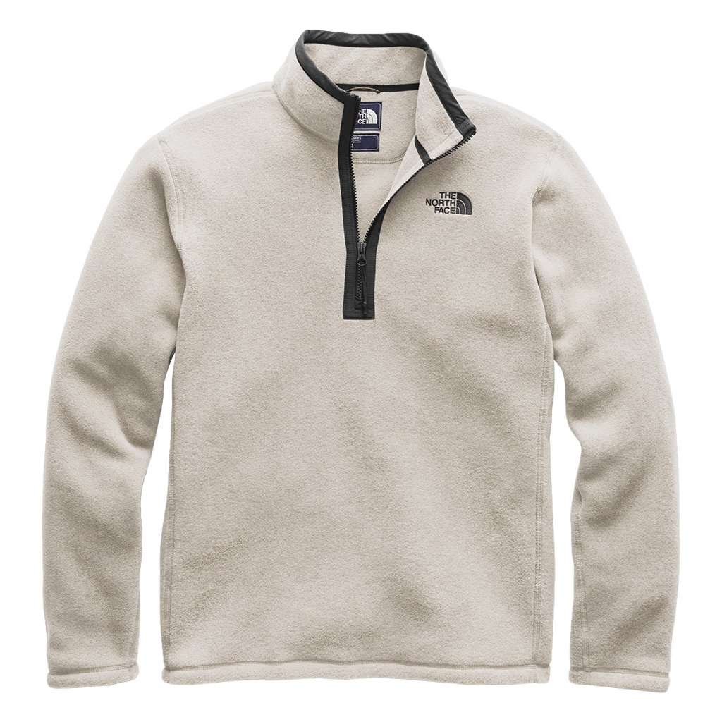 The North Face Men's Pyrite Fleece 1/4 Zip in Wild Oat Heather ...