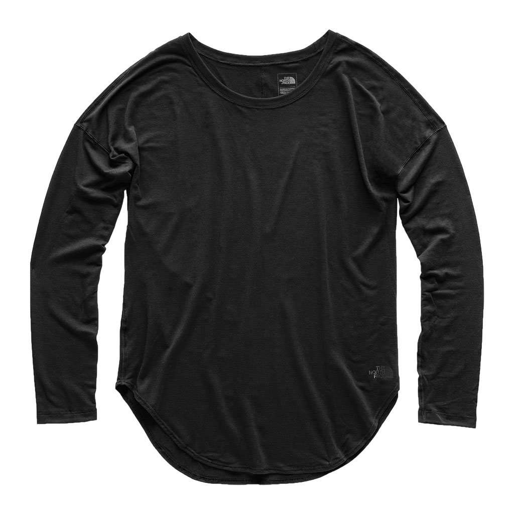 Women's Long Sleeve Workout Top in TNF Black by The North Face - Country Club Prep