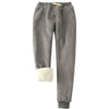 Women's Sherpa-Lined Joggers in Charcoal - Country Club Prep