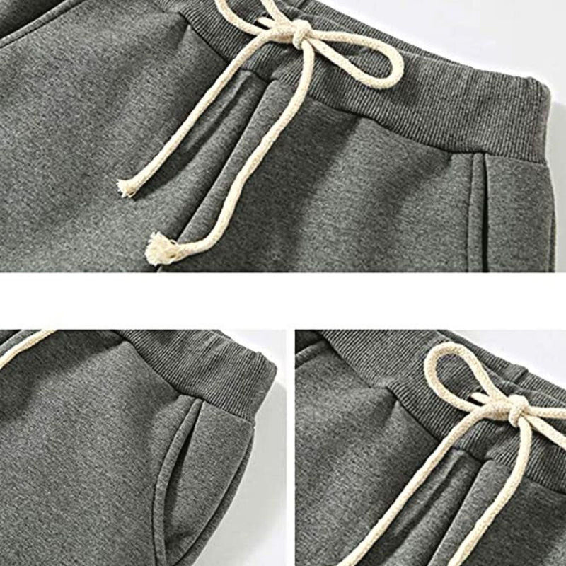 Women's Sherpa-Lined Joggers in Charcoal - Country Club Prep