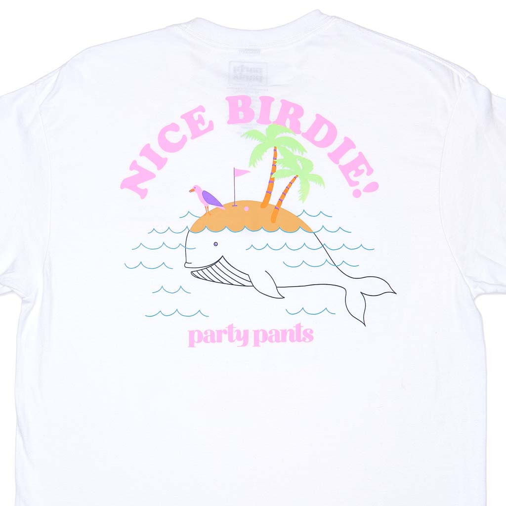 Nice Birdie Short Sleeve Tee Shirt by Party Pants - Country Club Prep