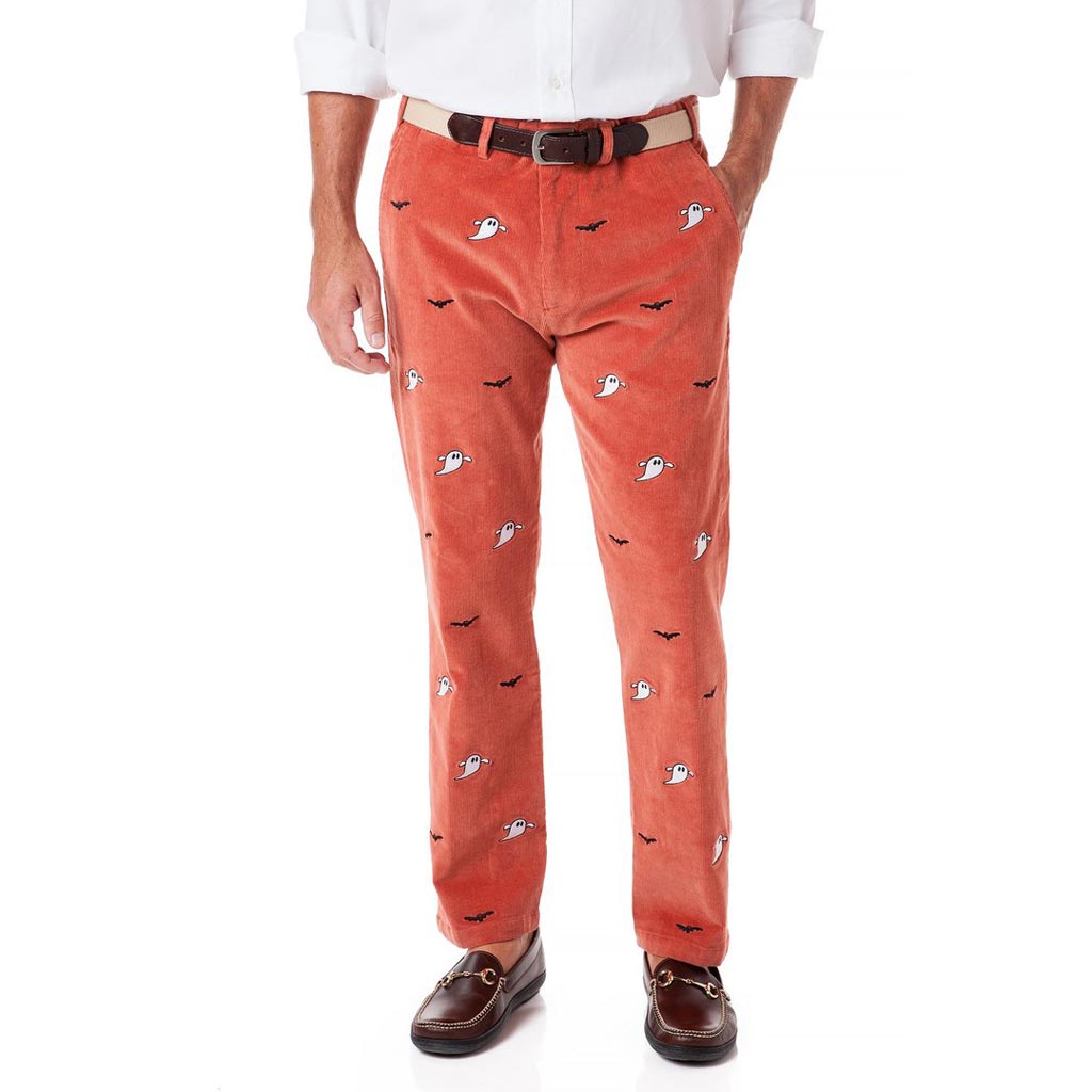 Ghost & Bat Beachcomber Corduroy Pant in Nantucket Red by Castaway Clothing - Country Club Prep